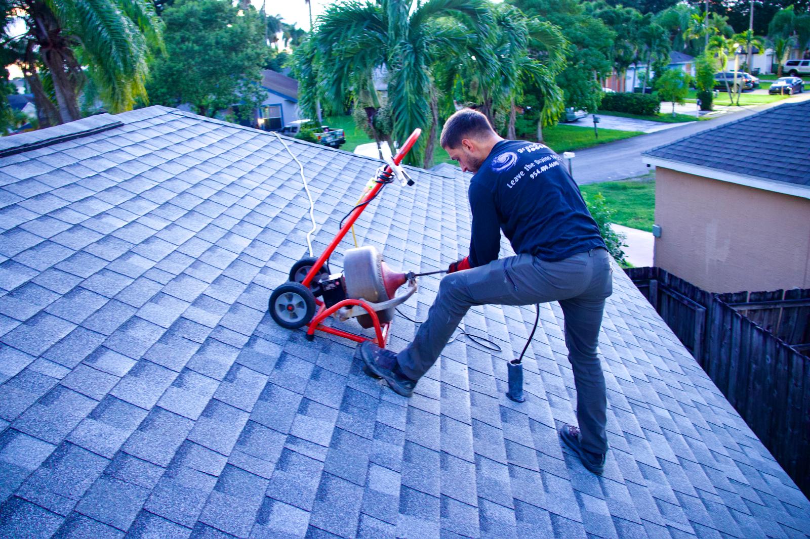 Drain cleaning job by Grand Rooter